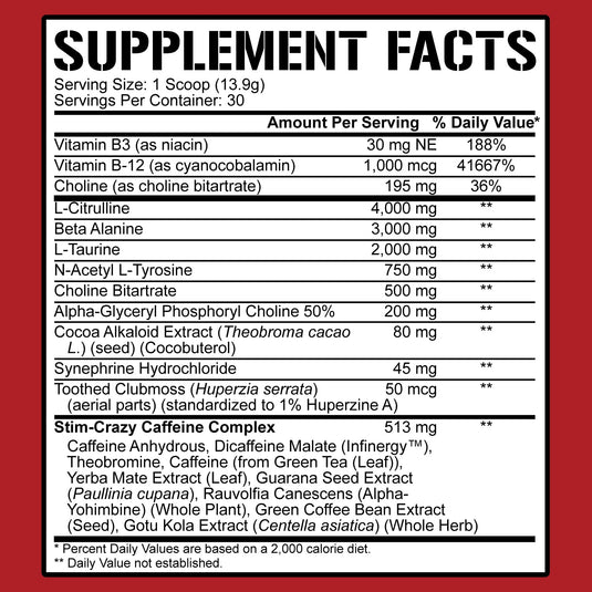 5150 HIGH STIMULANT PRE-WORKOUT: LEGENDARY SERIES