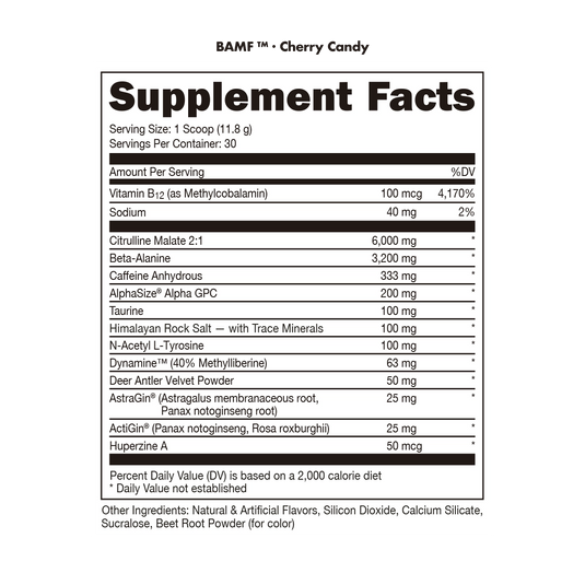 Bucked Up | BAMF | High Stimulant Pre-Workout