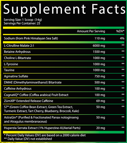 OPERATION DELIRIUM: EXPERIMENTAL NOOTROPIC PREWORKOUT