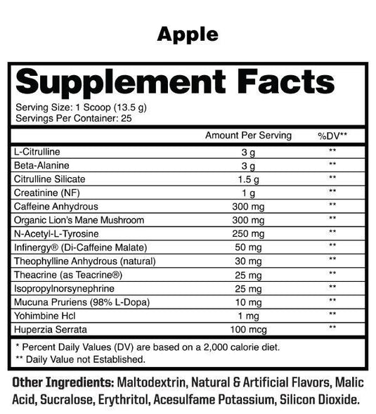 Maniac by Anabolic Warfare $44.99 from MI Nutrition