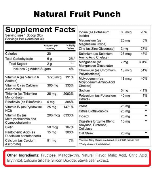 Vitality Powder by NutraOne $29.99 from MI Nutrition