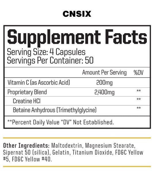 CNSIX by NutraOne $39.99 from MI Nutrition