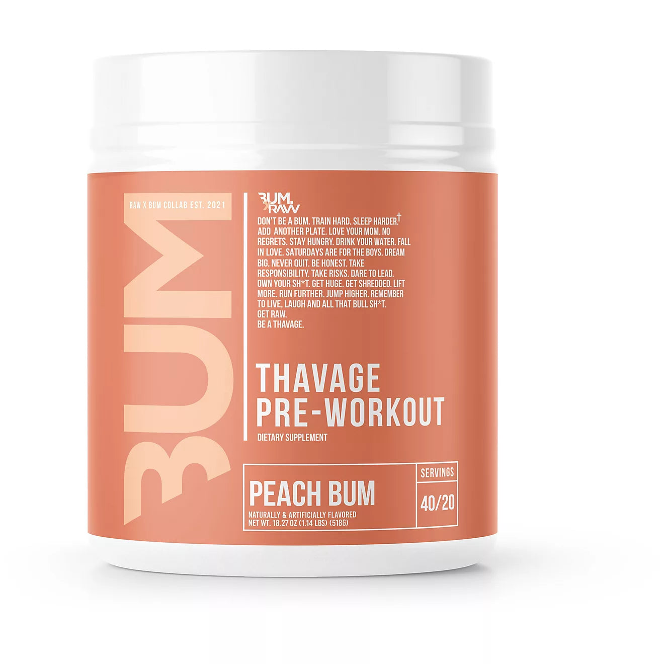 RAW Thavage Pre Workout Raw from MI Nutrition