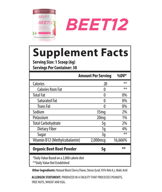 BEET12 by Self Evolve $29.99 from MI Nutrition