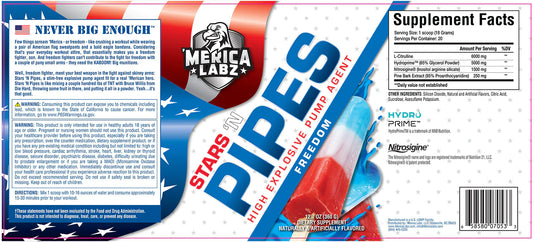 STARS 'N PIPES™ by Merica Labz $44.99 from MI Nutrition