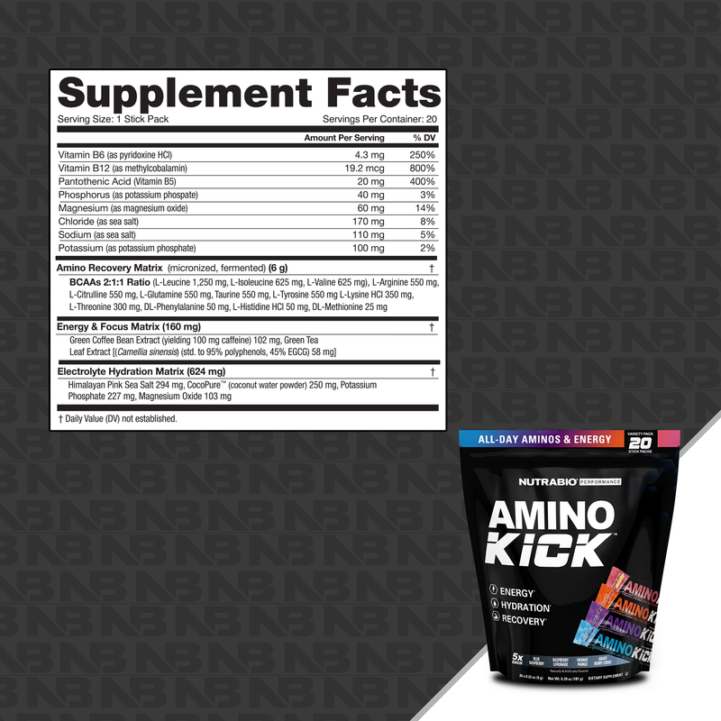Load image into Gallery viewer, Amino Kick - 20 Serving Variety Pack

