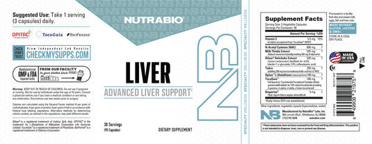 Nutra Bio Advanced Liver Support