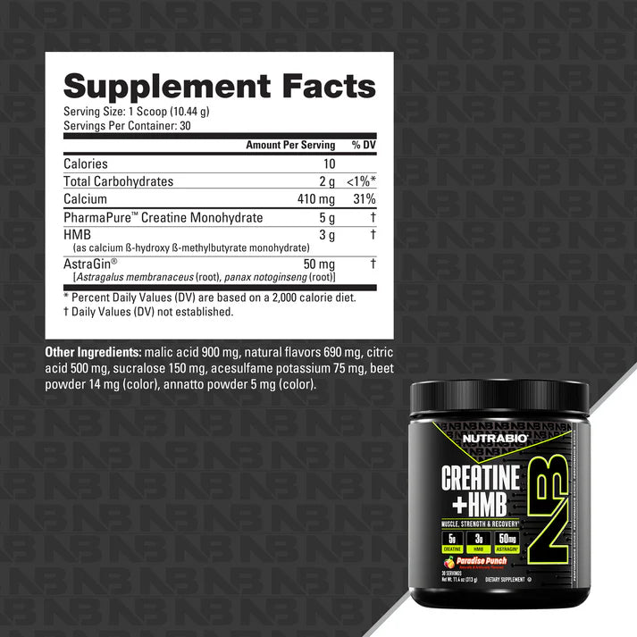 Load image into Gallery viewer, Nutrabio Creatine + HMB
