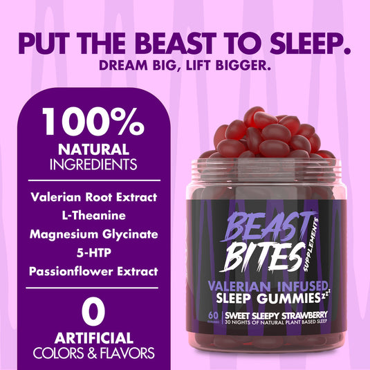 Beast Bites VALERIAN INFUSED SLEEP GUMMIES