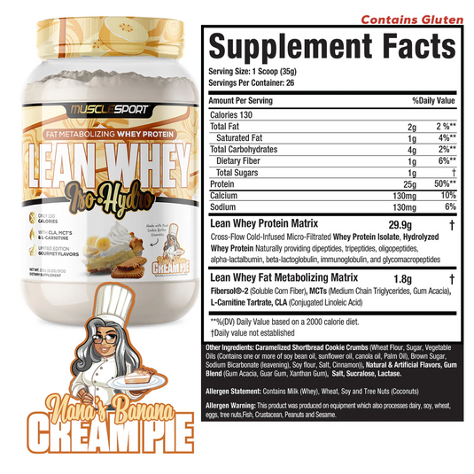 MuscleSport Lean Whey Iso-Hydro Protein