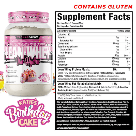 MuscleSport Lean Whey Iso-Hydro Protein