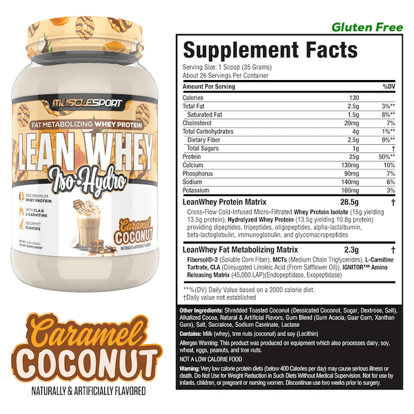 Load image into Gallery viewer, MuscleSport Lean Whey Iso-Hydro Protein
