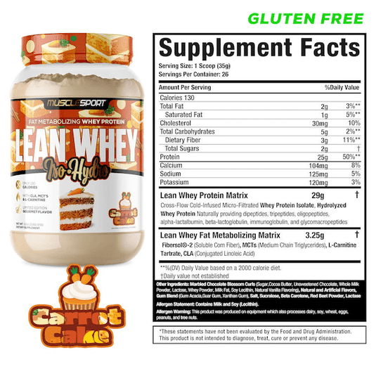 MuscleSport Lean Whey Iso-Hydro Protein