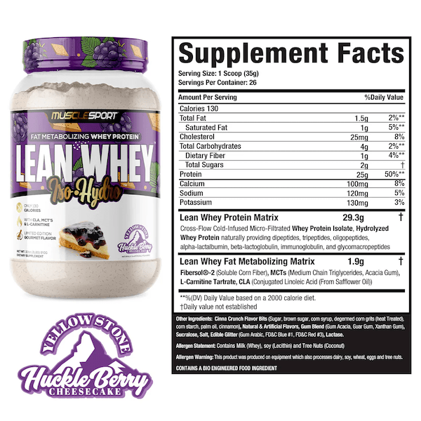 Load image into Gallery viewer, MuscleSport Lean Whey Iso-Hydro Protein
