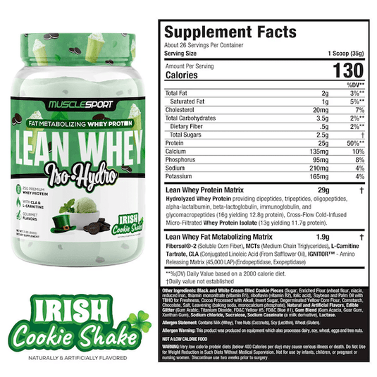 MuscleSport Lean Whey Iso-Hydro Protein