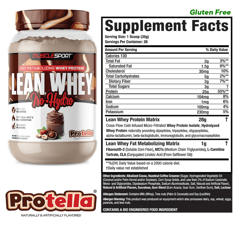 Load image into Gallery viewer, MuscleSport Lean Whey Iso-Hydro Protein
