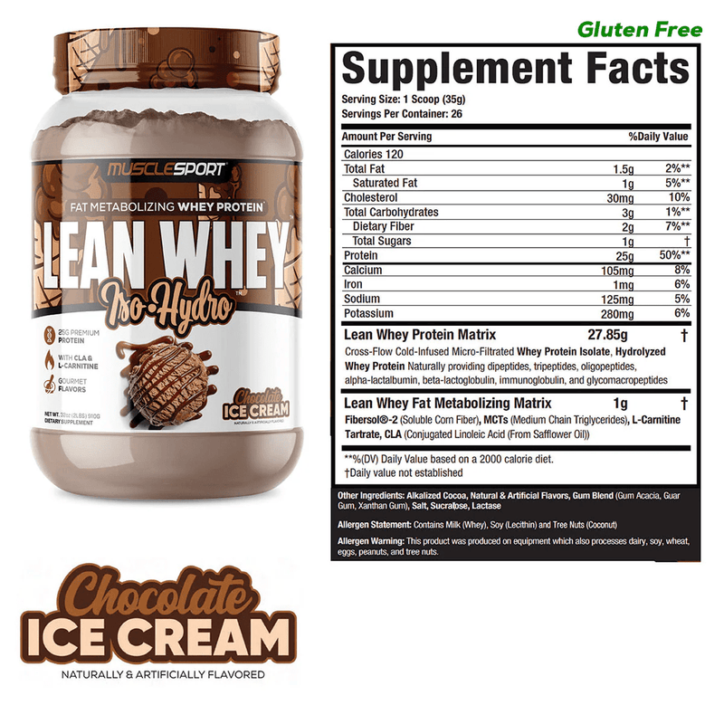 Load image into Gallery viewer, MuscleSport Lean Whey Iso-Hydro Protein
