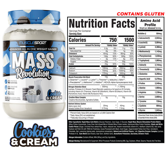 Mass Revolution Mass Gainer  3.2lb