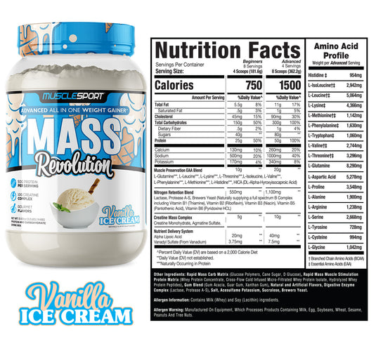 Mass Revolution Mass Gainer  3.2lb