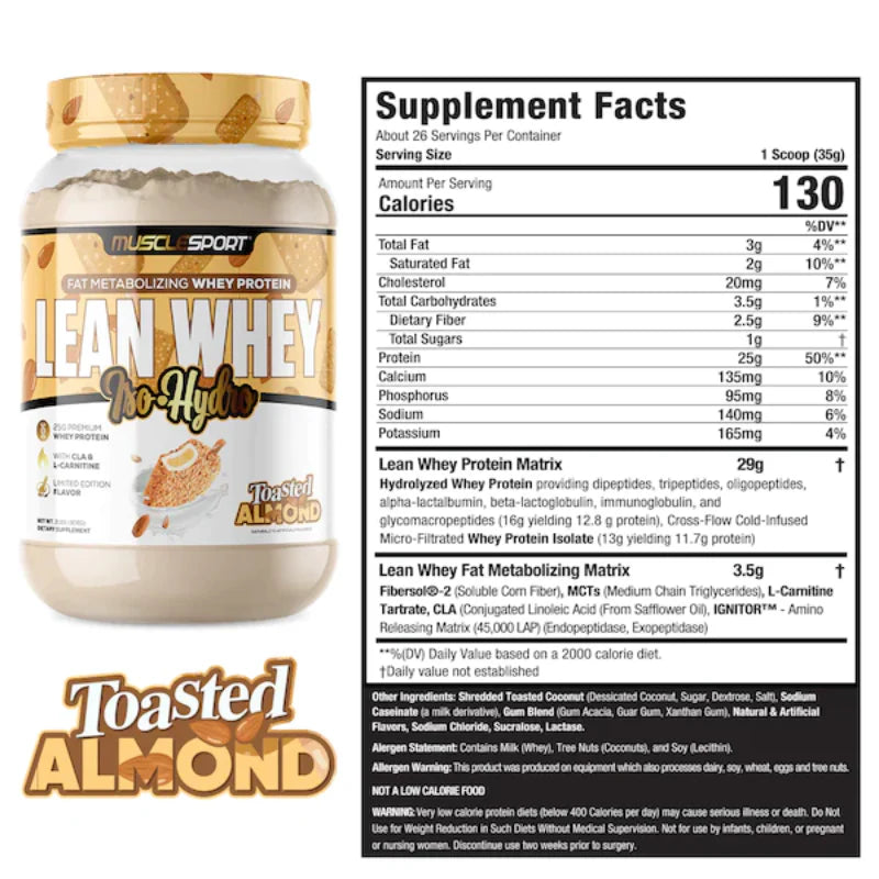 Load image into Gallery viewer, MuscleSport Lean Whey Iso-Hydro Protein
