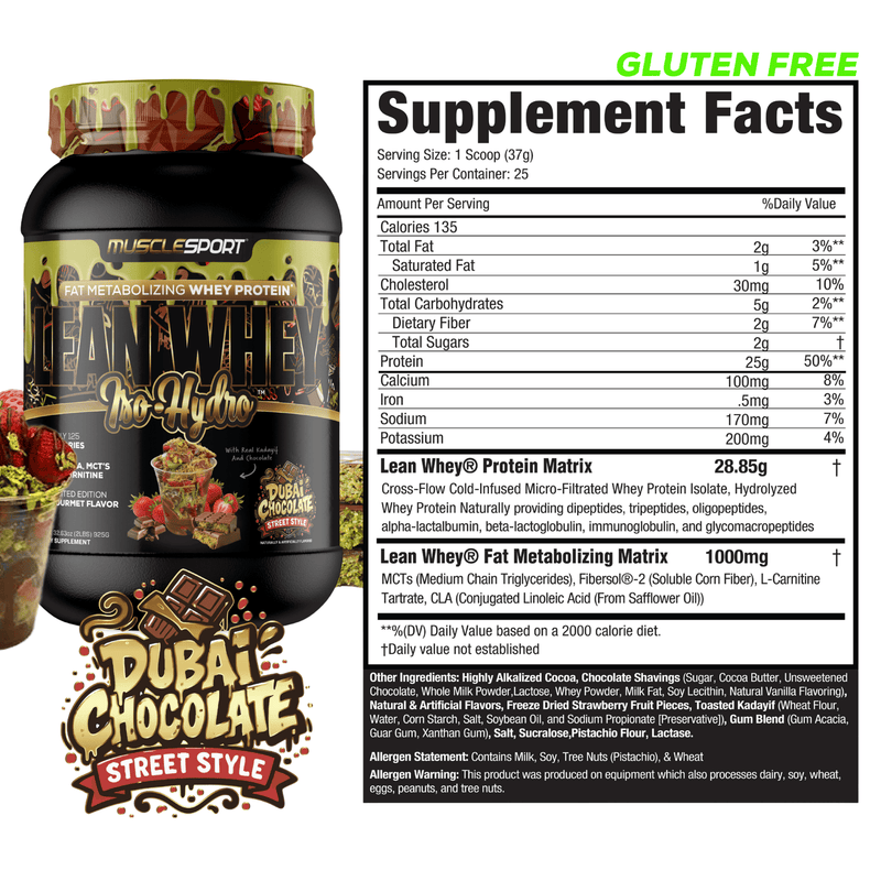 Load image into Gallery viewer, MuscleSport Lean Whey Iso-Hydro Protein
