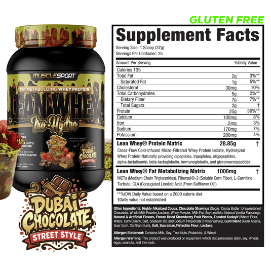 MuscleSport Lean Whey Iso-Hydro Protein