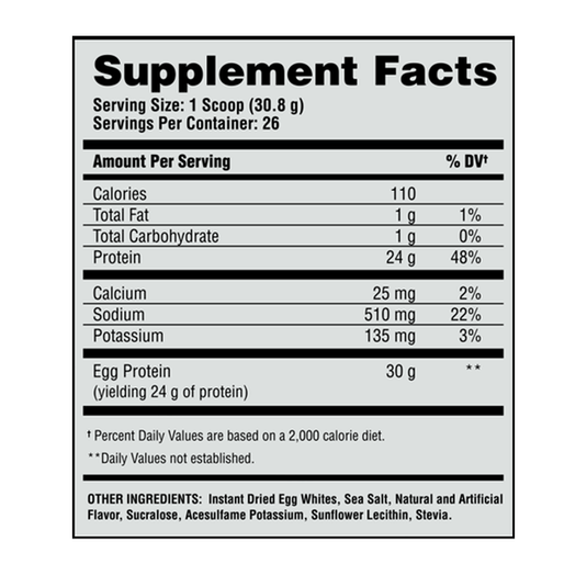 Egg-cellent - Premium Grade Pure Egg Protein Powder