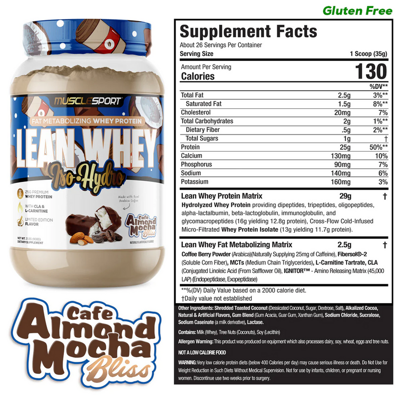 Load image into Gallery viewer, MuscleSport Lean Whey Iso-Hydro Protein
