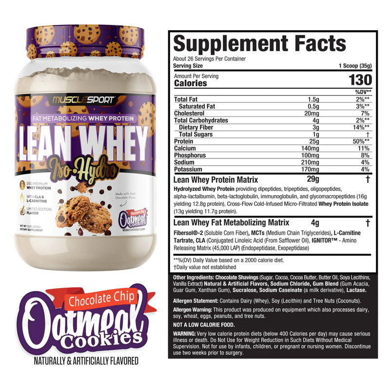 Load image into Gallery viewer, MuscleSport Lean Whey Iso-Hydro Protein
