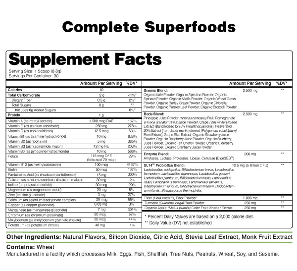 Load image into Gallery viewer, Complete Superfoods Powder by NutraOne $49.99 from MI Nutrition
