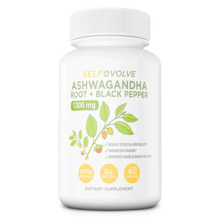 Load image into Gallery viewer, ASHWAGANDHA ROOT WITH BLACK PEPPER by Self Evolve $24.99 from MI Nutrition
