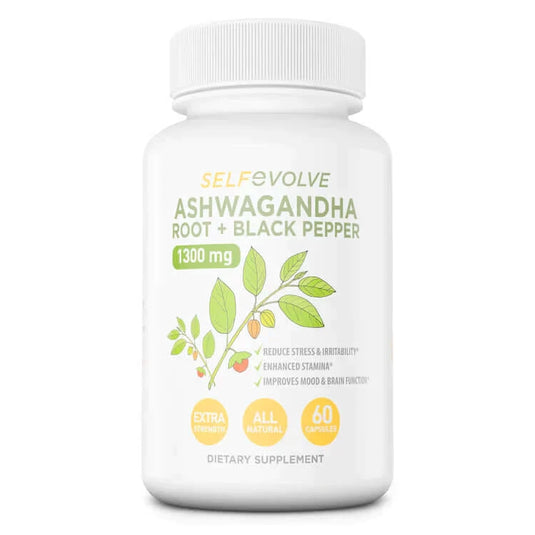 ASHWAGANDHA ROOT WITH BLACK PEPPER by Self Evolve $24.99 from MI Nutrition