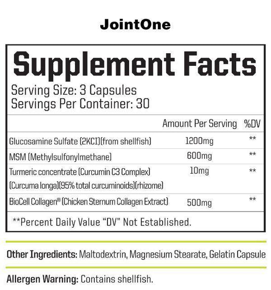 JointOne by NutraOne $27.99 from MI Nutrition