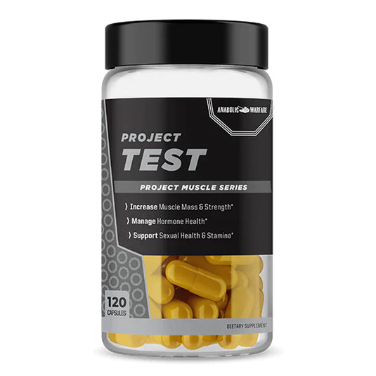 Project Test by Anabolic Warfare $59.99 from MI Nutrition