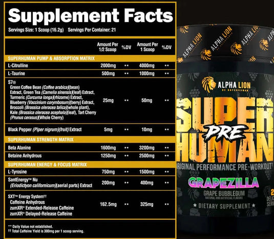 Alpha Lion Super-Human Burn Preworkout by Alpha Lion $59.99 from MI Nutrition