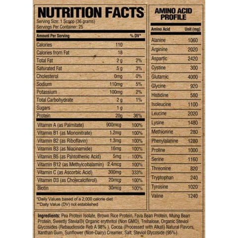 Raw Nutrition Vegan Protein by Raw $44.99 from MI Nutrition